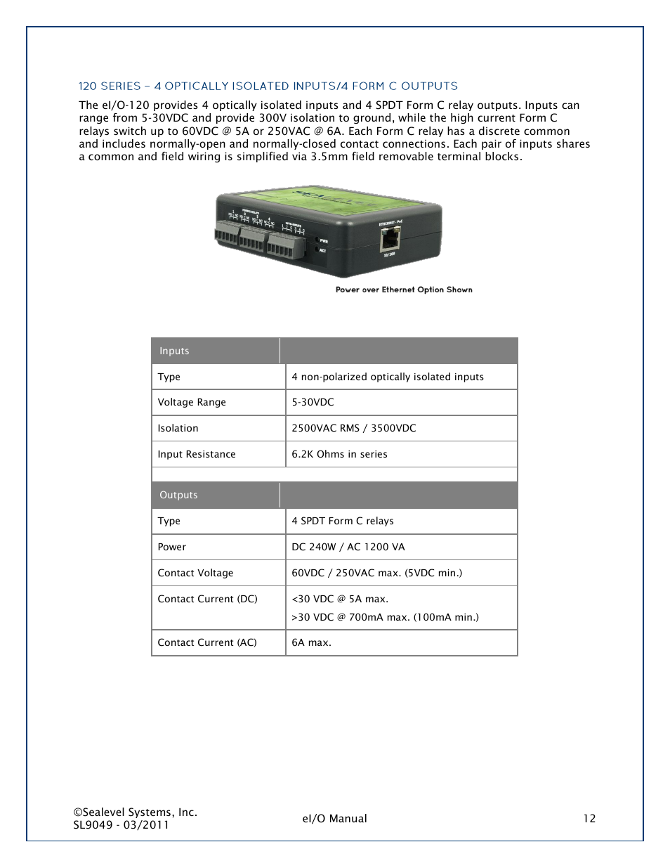 Impulse 150PoE User Manual | Page 12 / 37