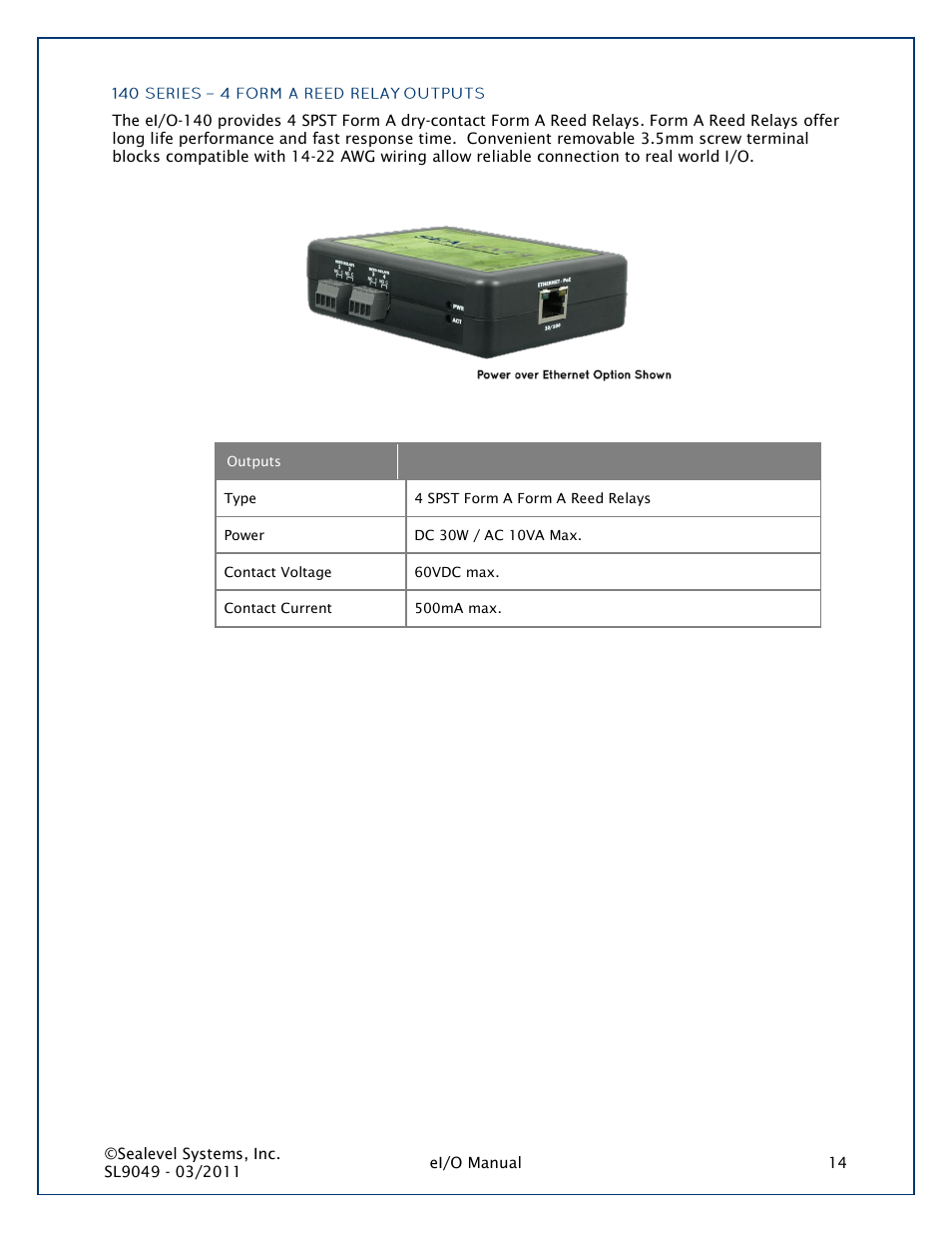 Impulse 150PoE User Manual | Page 14 / 37