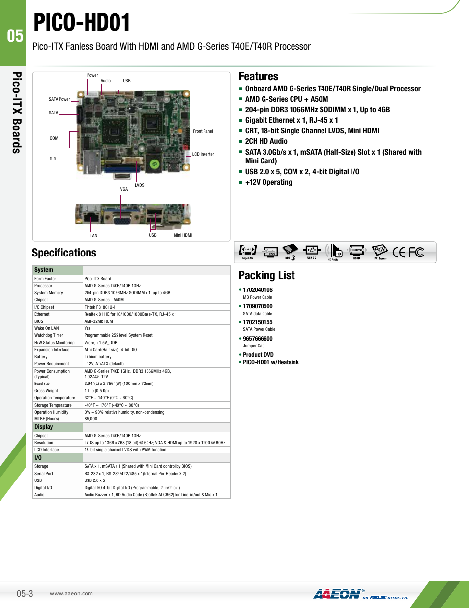 Impulse PICO-HD01 User Manual | 2 pages