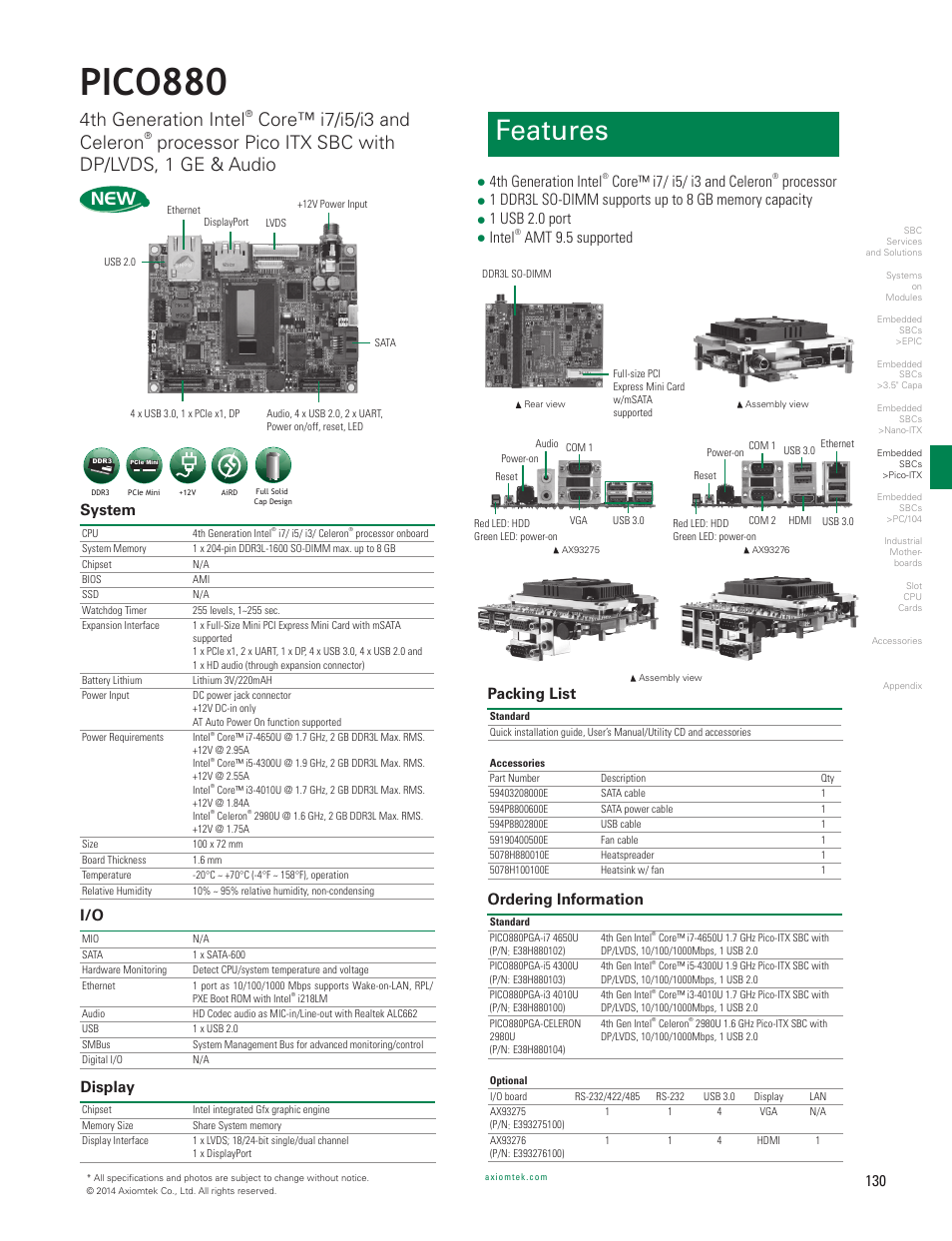 Impulse PICO880 User Manual | 1 page