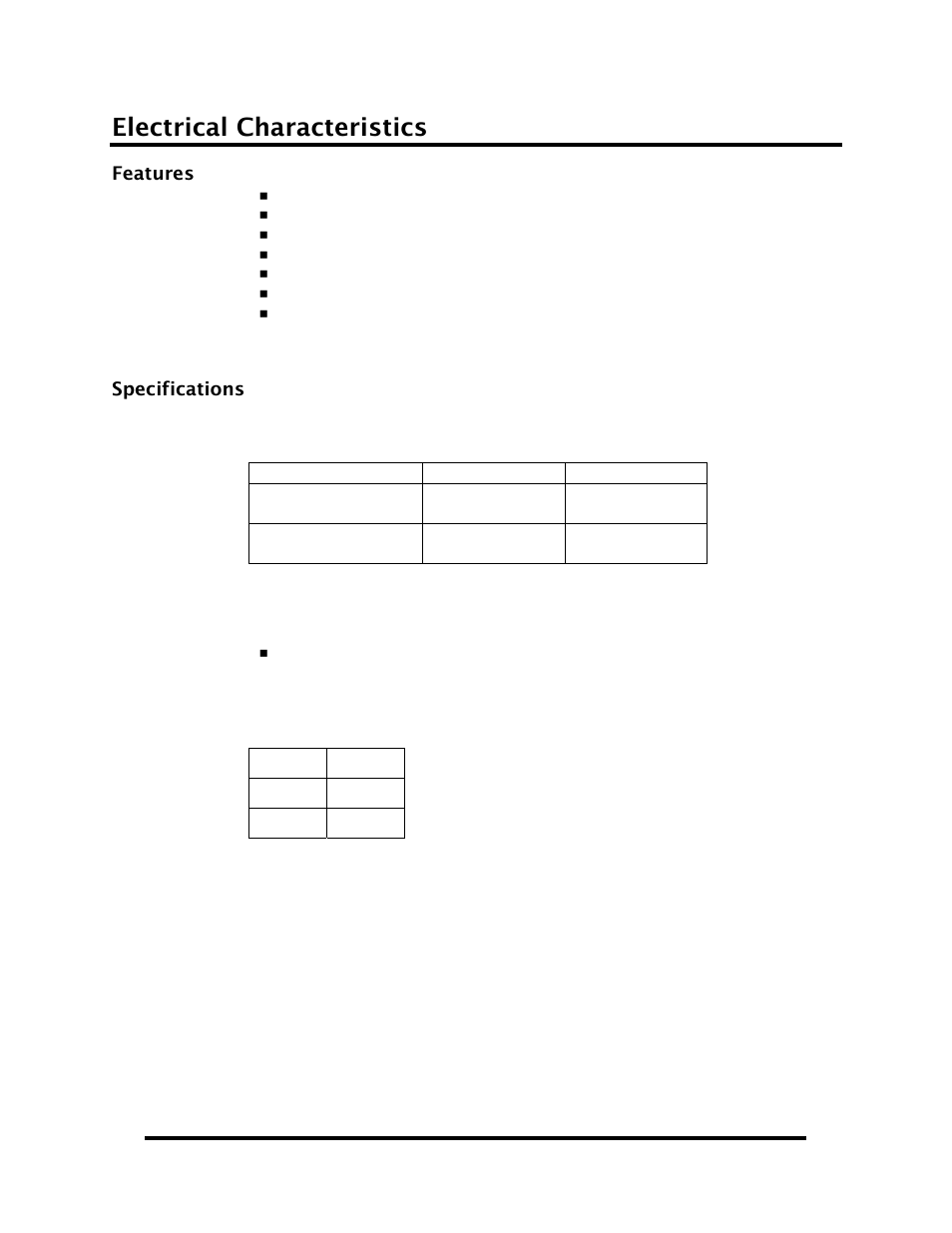 Electrical characteristics | Impulse SIO-104+16.485 (3562) User Manual | Page 14 / 20