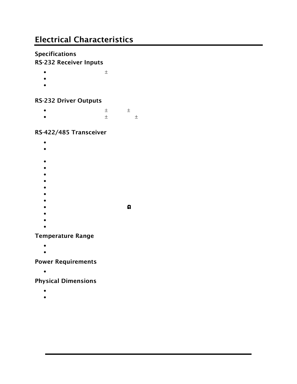 Electrical characteristics | Impulse SIO4-104.2+2 (3544) User Manual | Page 14 / 20