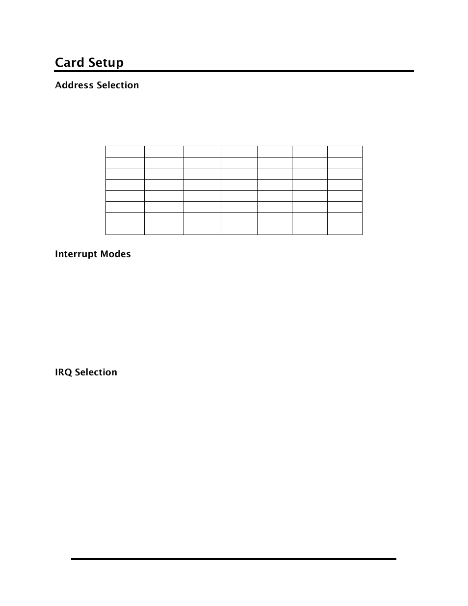 Card setup | Impulse SIO4-104.2+2 (3544) User Manual | Page 5 / 20