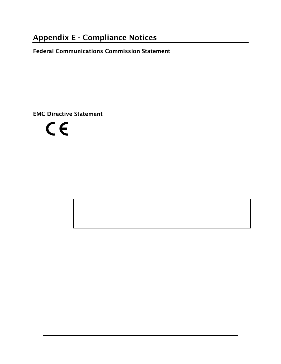 Warranty, Appendix e - compliance notices | Impulse ACB-104.ULTRA (3514) User Manual | Page 23 / 24