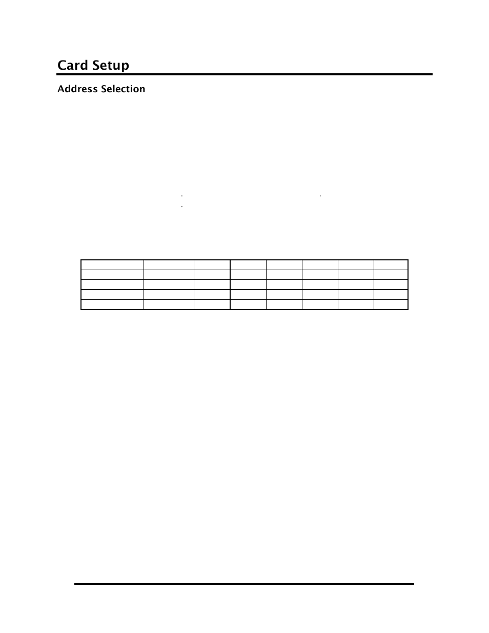 Card setup | Impulse ACB-104.ULTRA (3514) User Manual | Page 5 / 24