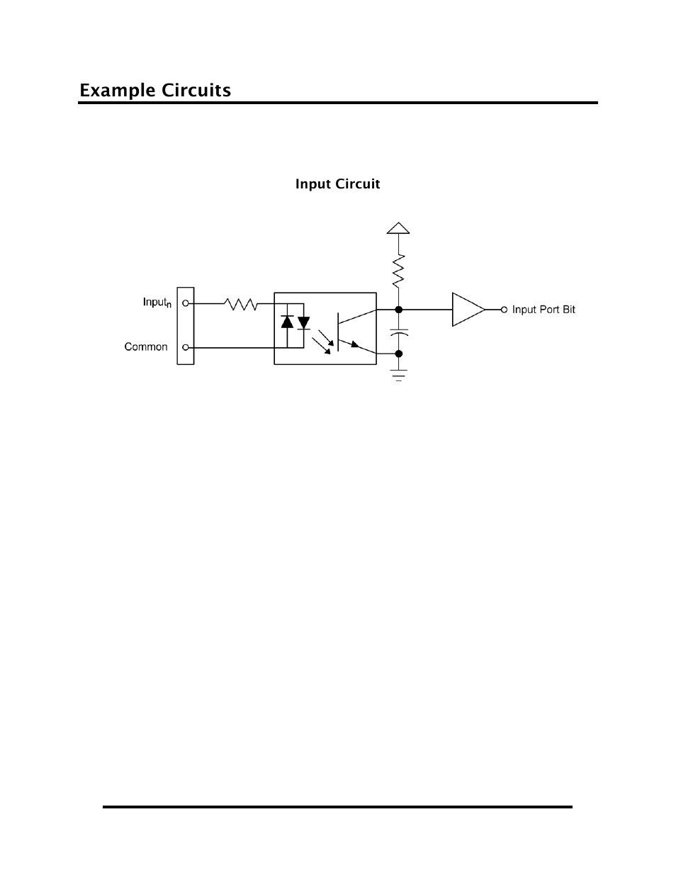 Example circuits, Appendix a - troubleshooting | Impulse DIO-104.OPTO (3730) User Manual | Page 13 / 18