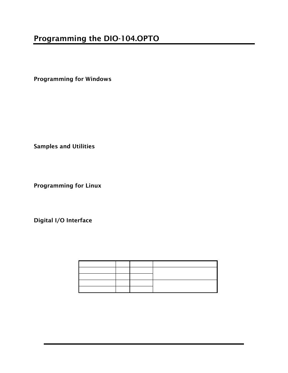 Programming the dio-104.opto | Impulse DIO-104.OPTO (3730) User Manual | Page 9 / 18