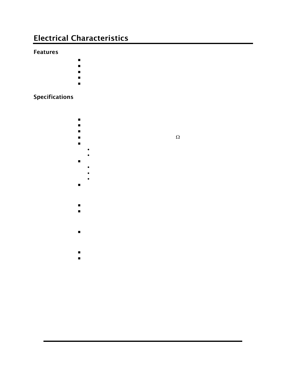 Electrical characteristics | Impulse DIO-104.REL (3710) User Manual | Page 11 / 17