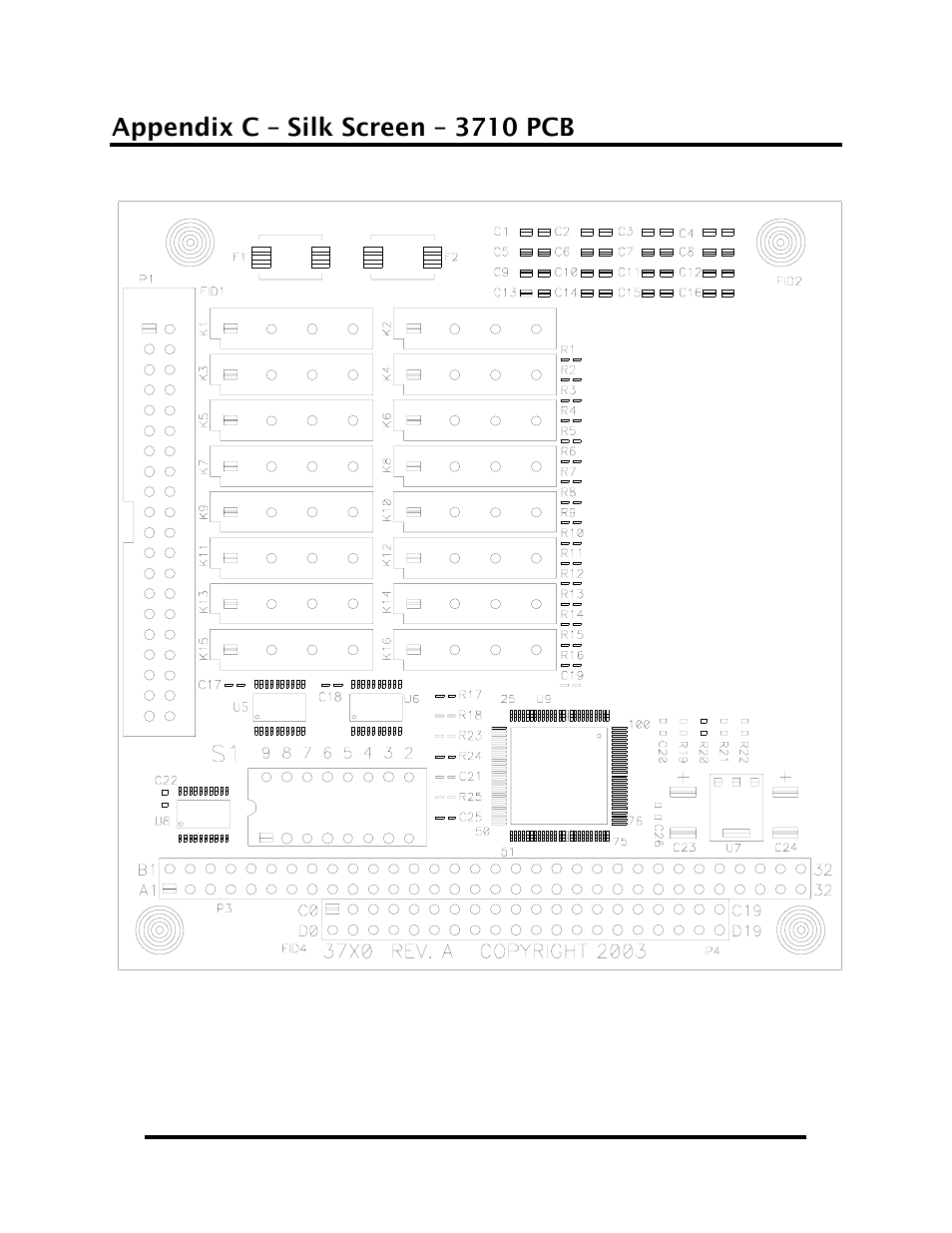 Appendix c – silk screen – 3710 pcb, Appendix d - compliance notices | Impulse DIO-104.REL (3710) User Manual | Page 15 / 17
