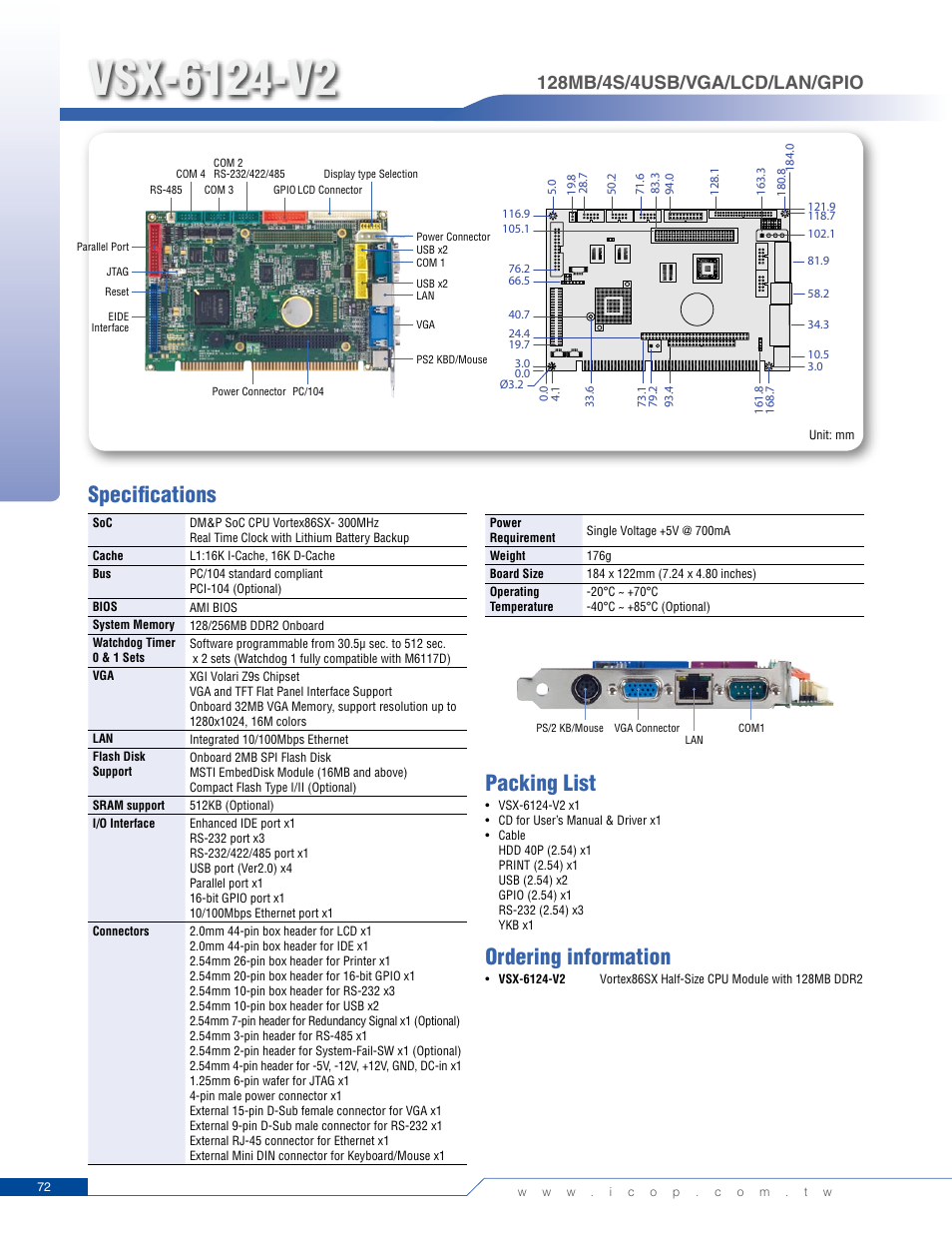 Impulse VSX-6124-V2 User Manual | 1 page