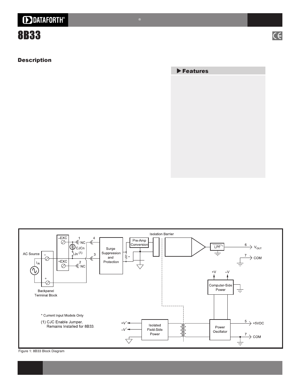 Impulse 8B33 User Manual | 2 pages