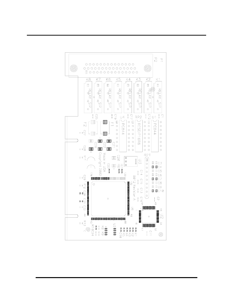 Appendix c – silk screen – 8012 pcb | Impulse 8012 User Manual | Page 17 / 19