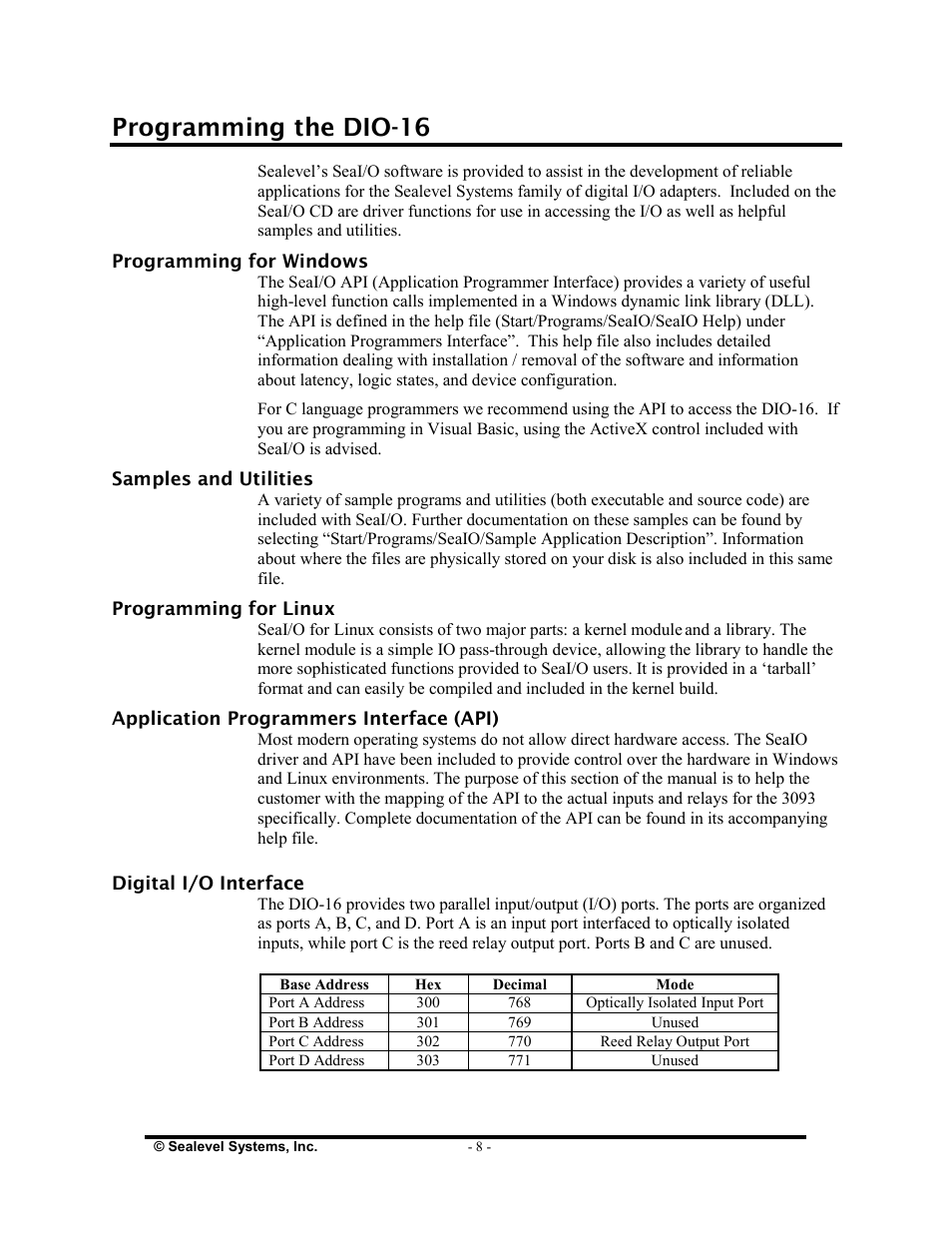 Programming the dio-16 | Impulse 3096 User Manual | Page 10 / 21