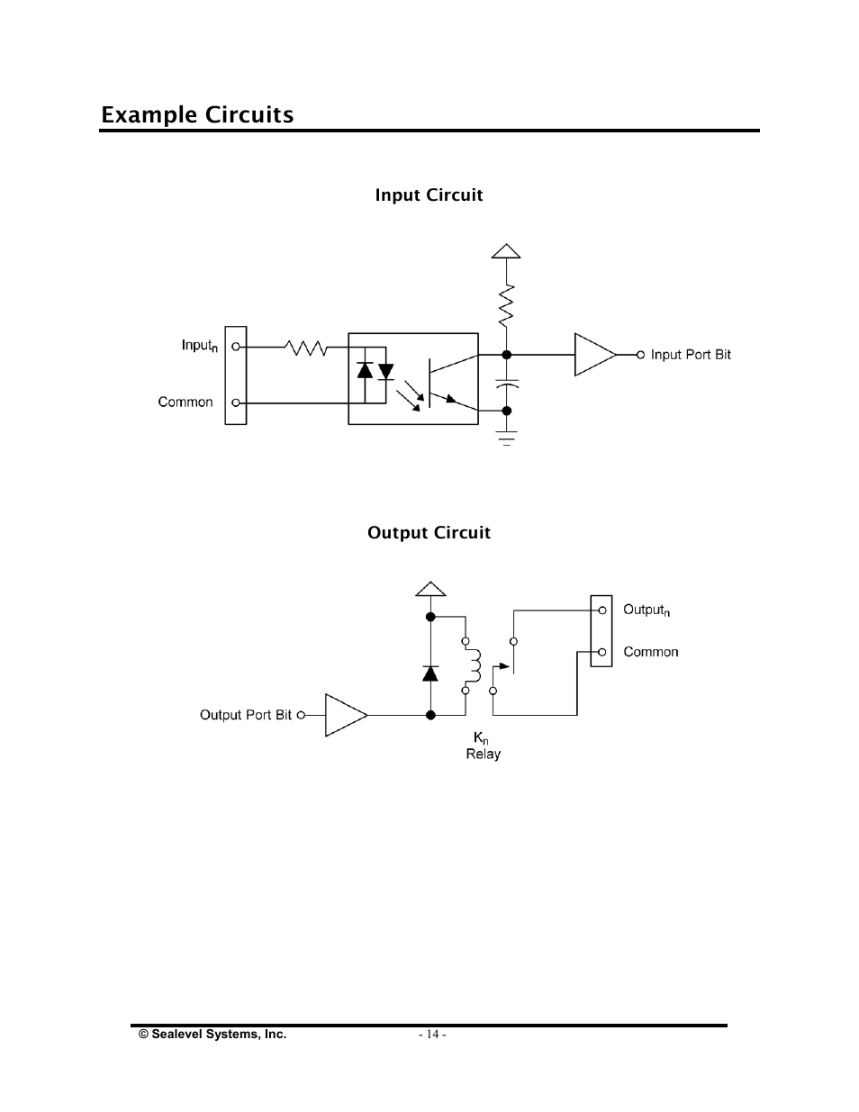 Example circuits, Appendix a - troubleshooting | Impulse 3096 User Manual | Page 16 / 21