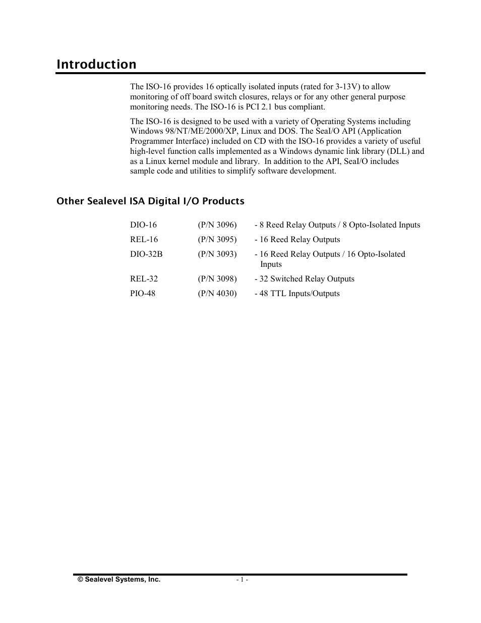 Introduction | Impulse 3094 User Manual | Page 3 / 21