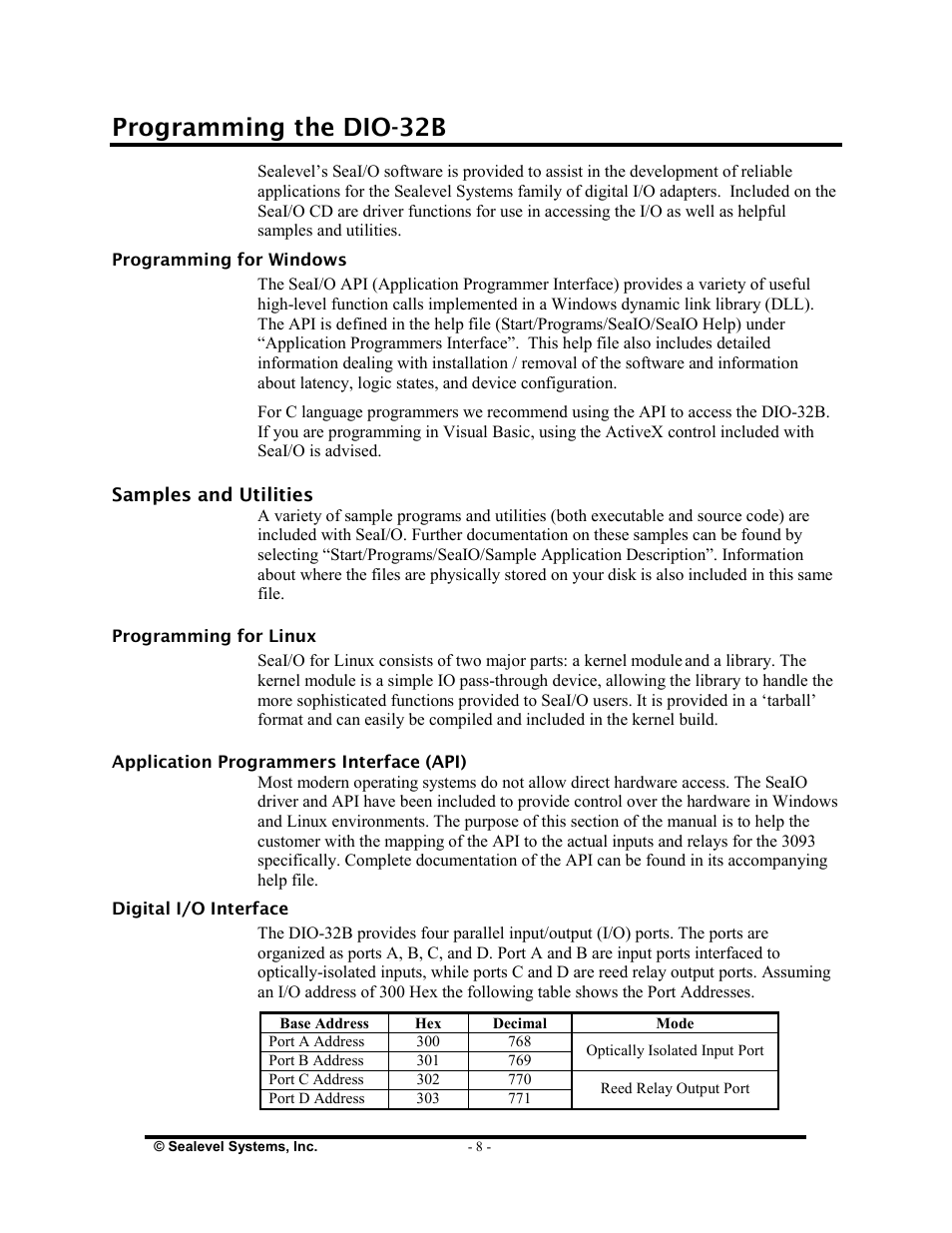 Programming the dio-32b | Impulse 3093 User Manual | Page 10 / 21