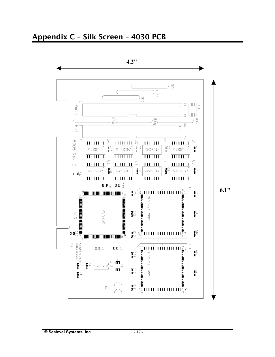 Appendix c – silk screen – 4030 pcb | Impulse 4030 User Manual | Page 19 / 21