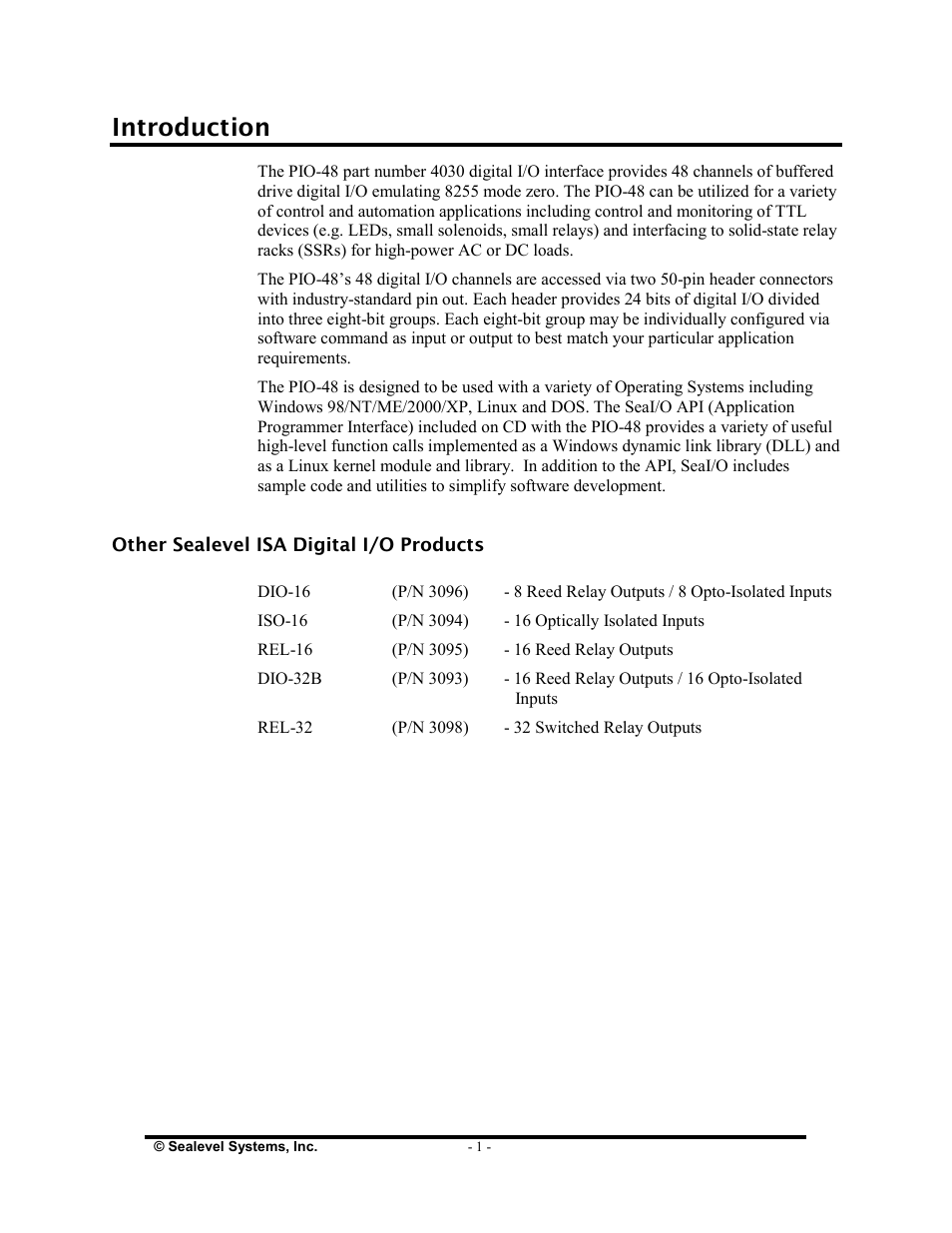Introduction | Impulse 4030 User Manual | Page 3 / 21