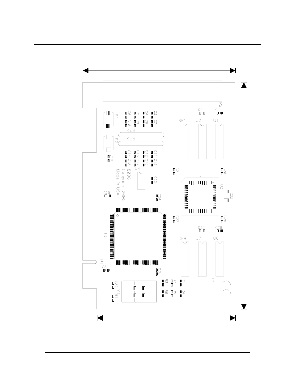 Appendix c – silk screen – 8006 pcb | Impulse 8006 User Manual | Page 16 / 18