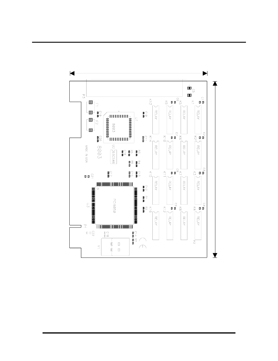 Appendix c – silk screen – 8003 pcb | Impulse 8003 User Manual | Page 15 / 17