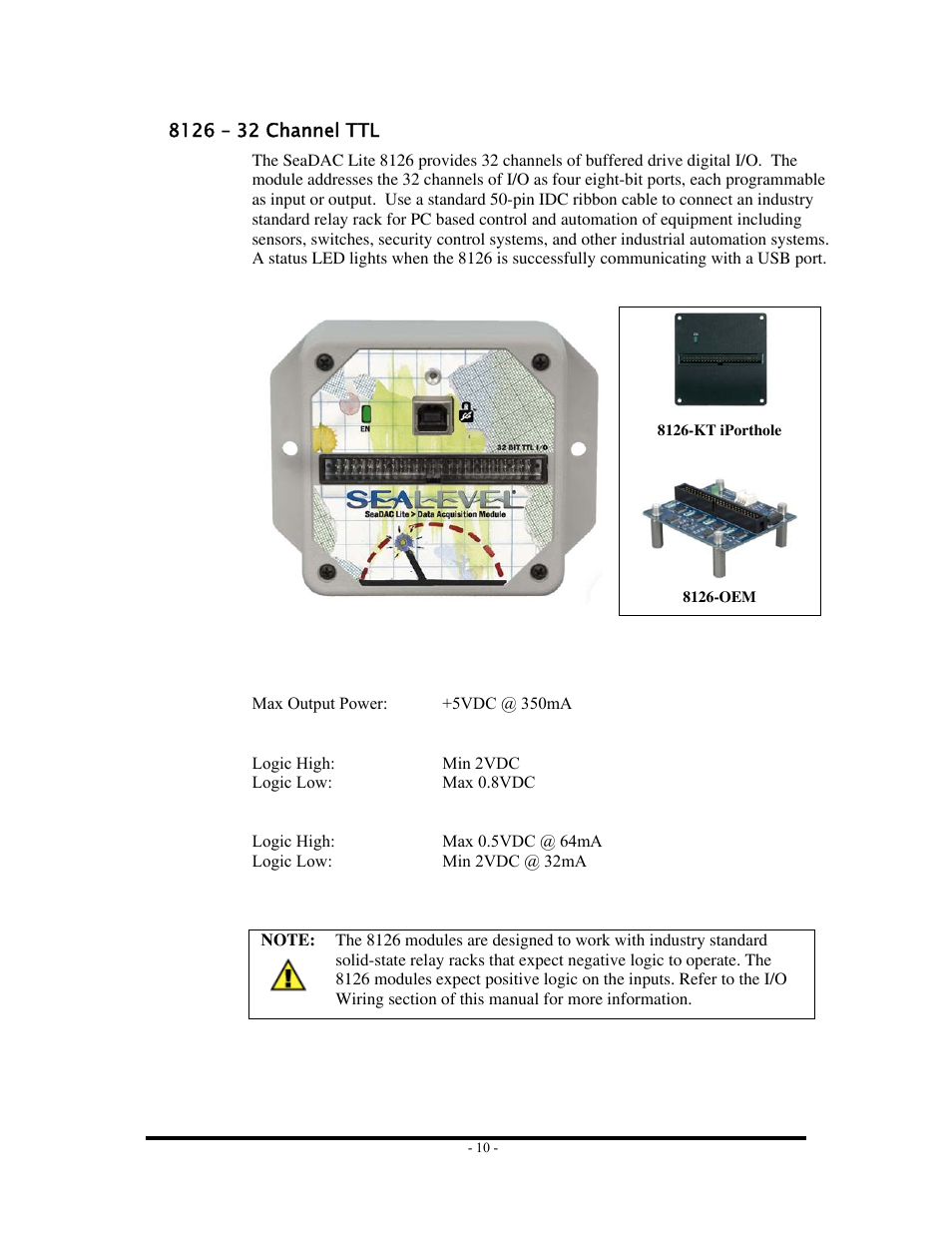 8126 – 32 channel ttl | Impulse 8126 User Manual | Page 12 / 42