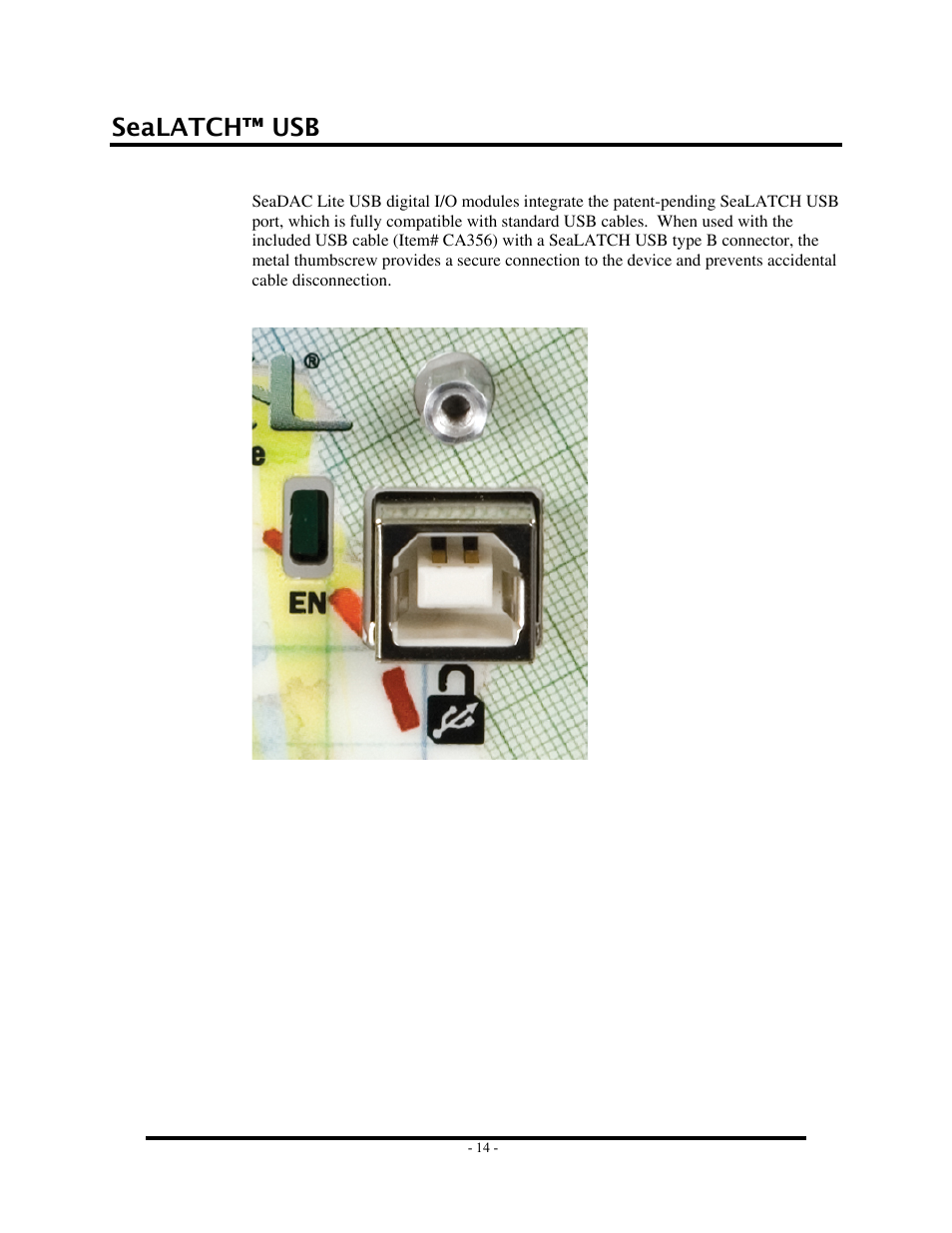 Sealatch™ usb | Impulse 8126 User Manual | Page 16 / 42