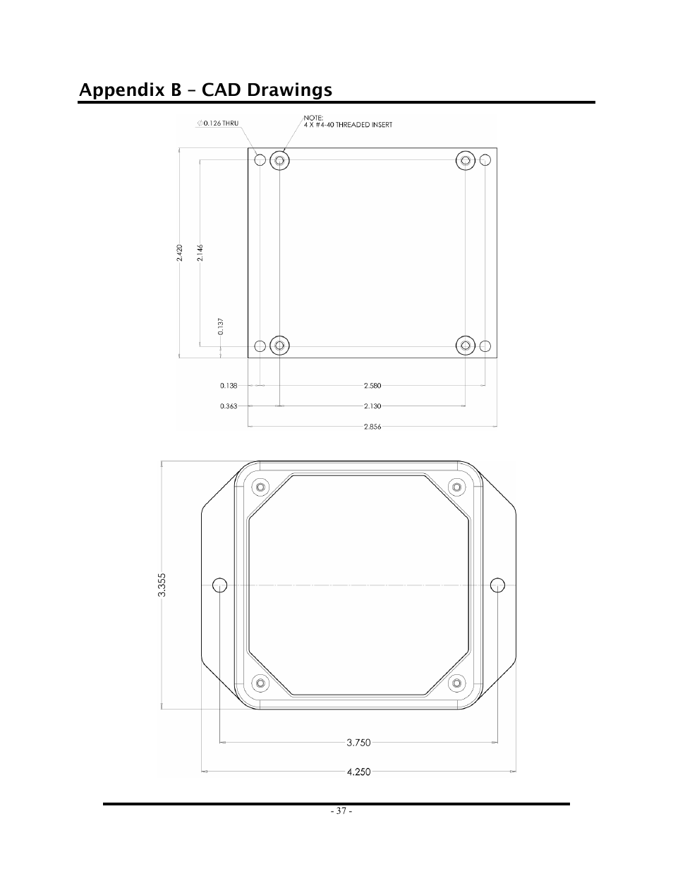 Appendix b – cad drawings | Impulse 8112 User Manual | Page 39 / 41