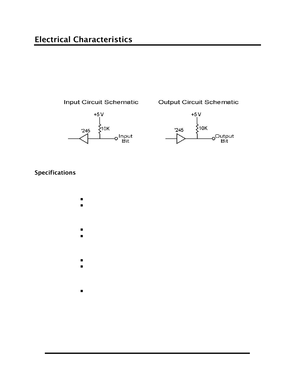 Electrical characteristics | Impulse 8205 User Manual User Manual | Page 10 / 16