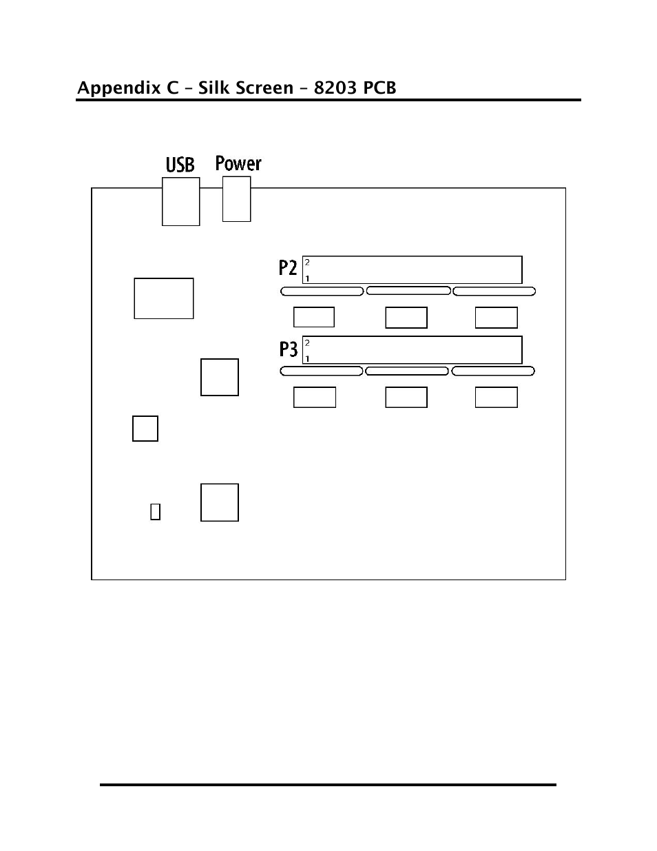Appendix d - compliance notices, Appendix c – silk screen – 8203 pcb | Impulse 8203 User Manual User Manual | Page 14 / 16