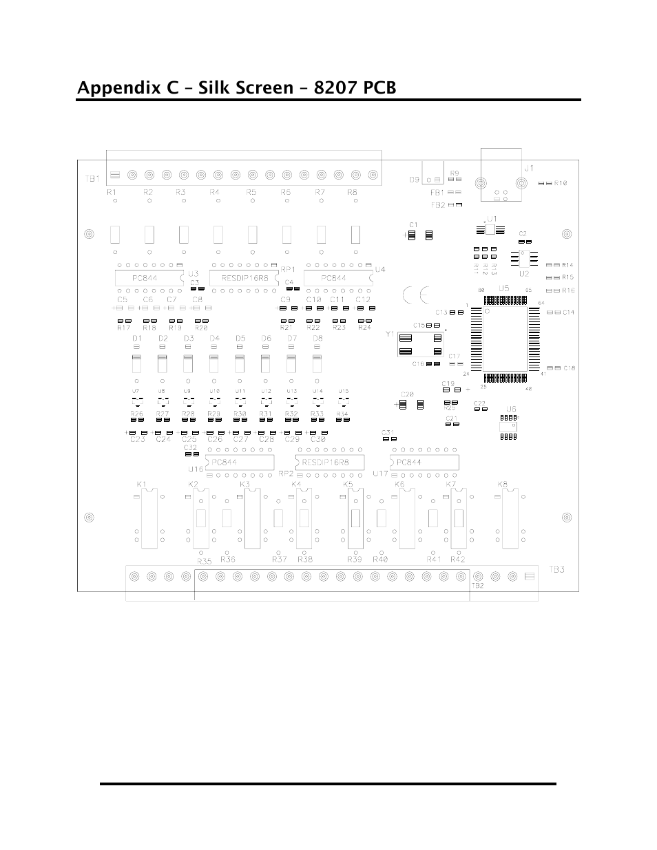 Appendix d - compliance notices, Appendix c – silk screen – 8207 pcb | Impulse 8207 User Manual User Manual | Page 13 / 15