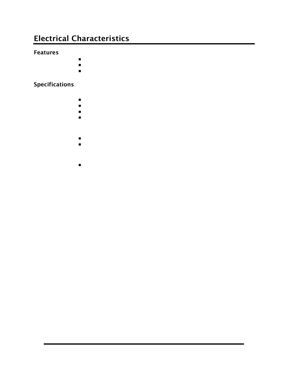 Example circuits, Electrical characteristics | Impulse 8207 User Manual User Manual | Page 9 / 15