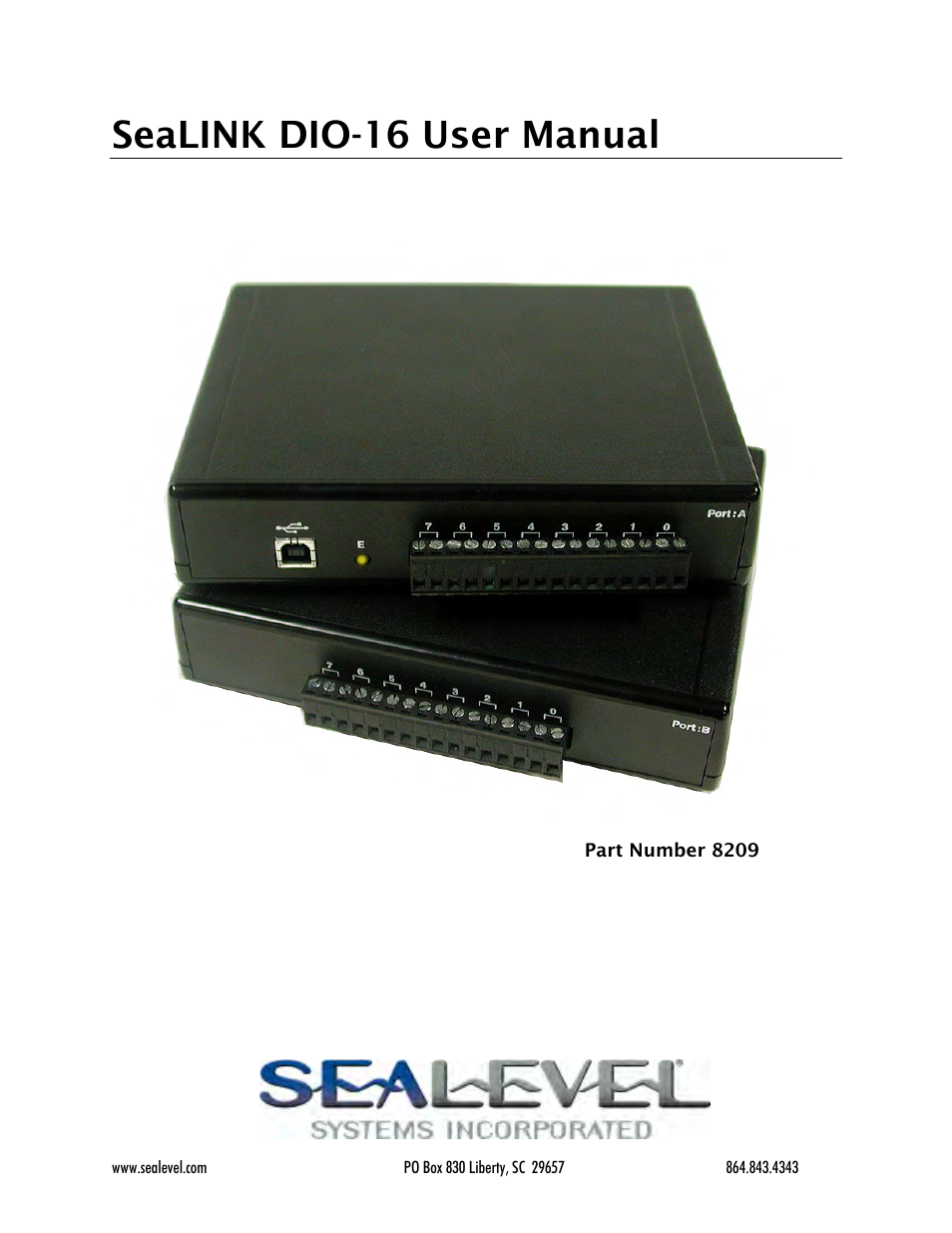 Impulse 8209 User Manual User Manual | 16 pages