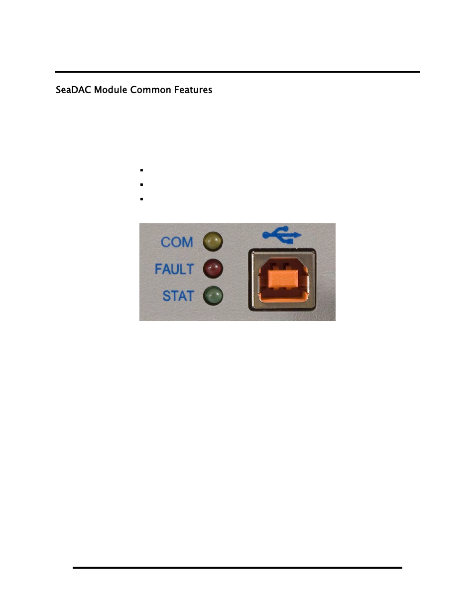 Seadac hardware description, Seadac module common features, Odule | Ommon, Eatures | Impulse 8224 User Manual | Page 6 / 41