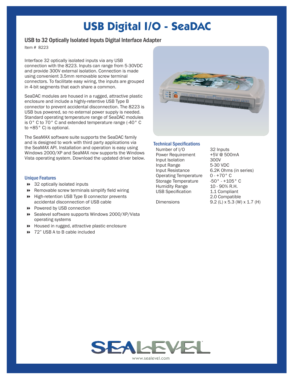 Impulse 8223 User Manual | 1 page