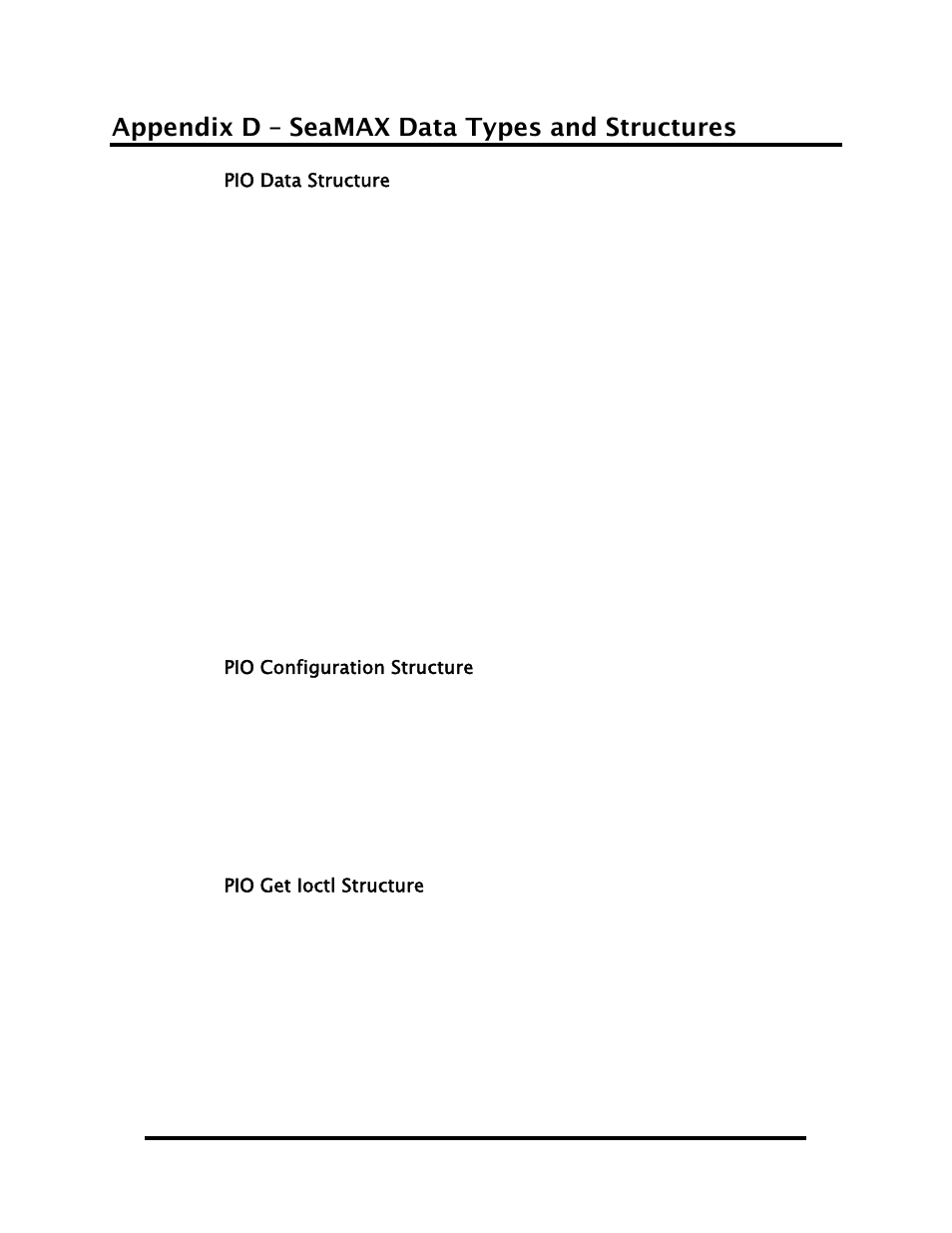Appendix d – seamax data types and structures | Impulse 463E User Manual | Page 101 / 109