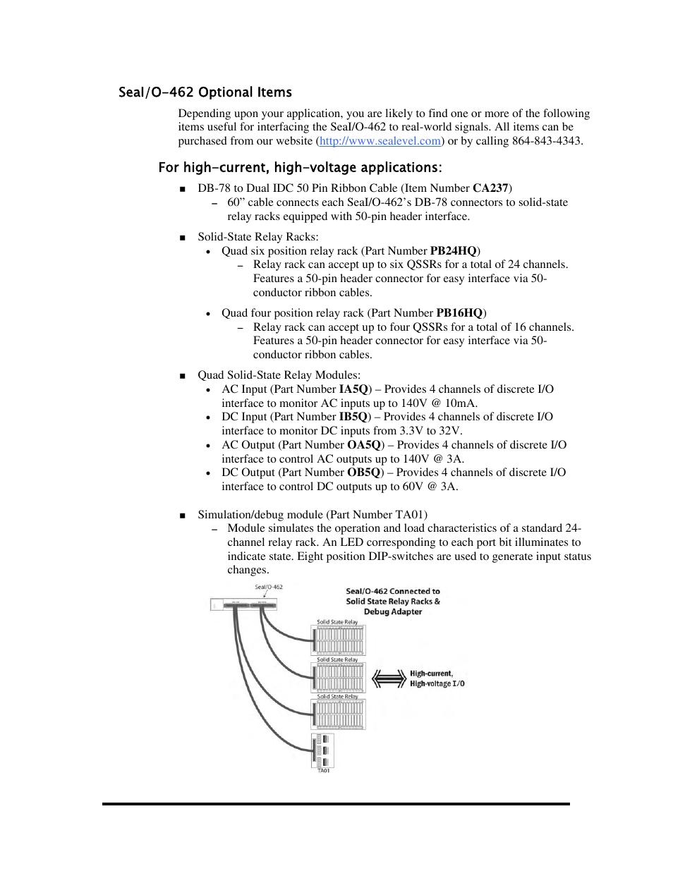 463 series – 96 channel ttl 50-pin | Impulse 463E User Manual | Page 13 / 109