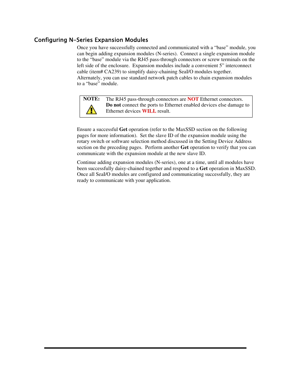 Configuring n-series expansion modules | Impulse 463E User Manual | Page 45 / 109