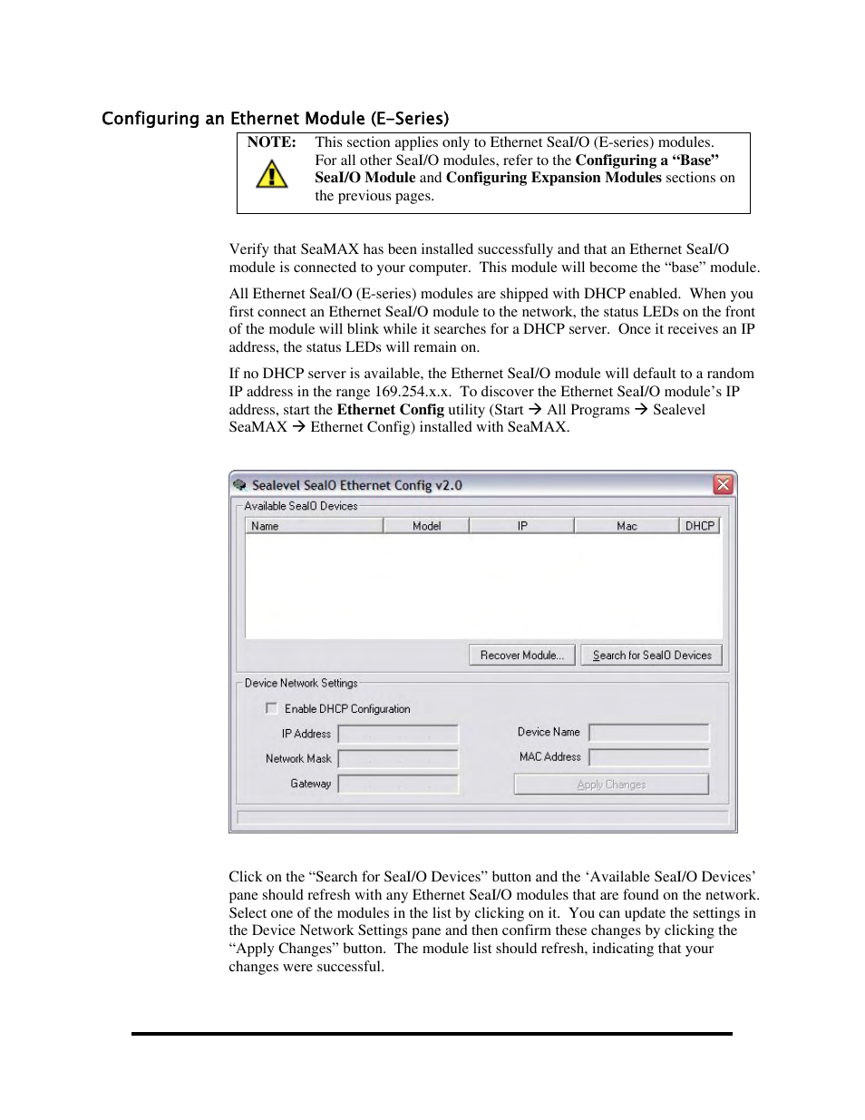 Configuring an ethernet module (e-series) | Impulse 463E User Manual | Page 46 / 109