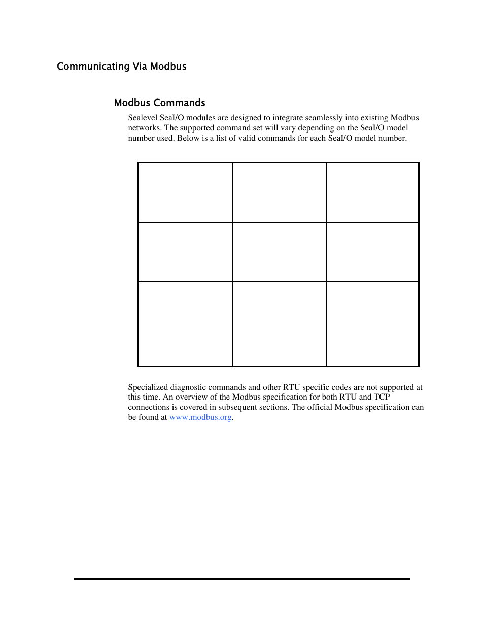 Communicating via modbus | Impulse 463E User Manual | Page 57 / 109