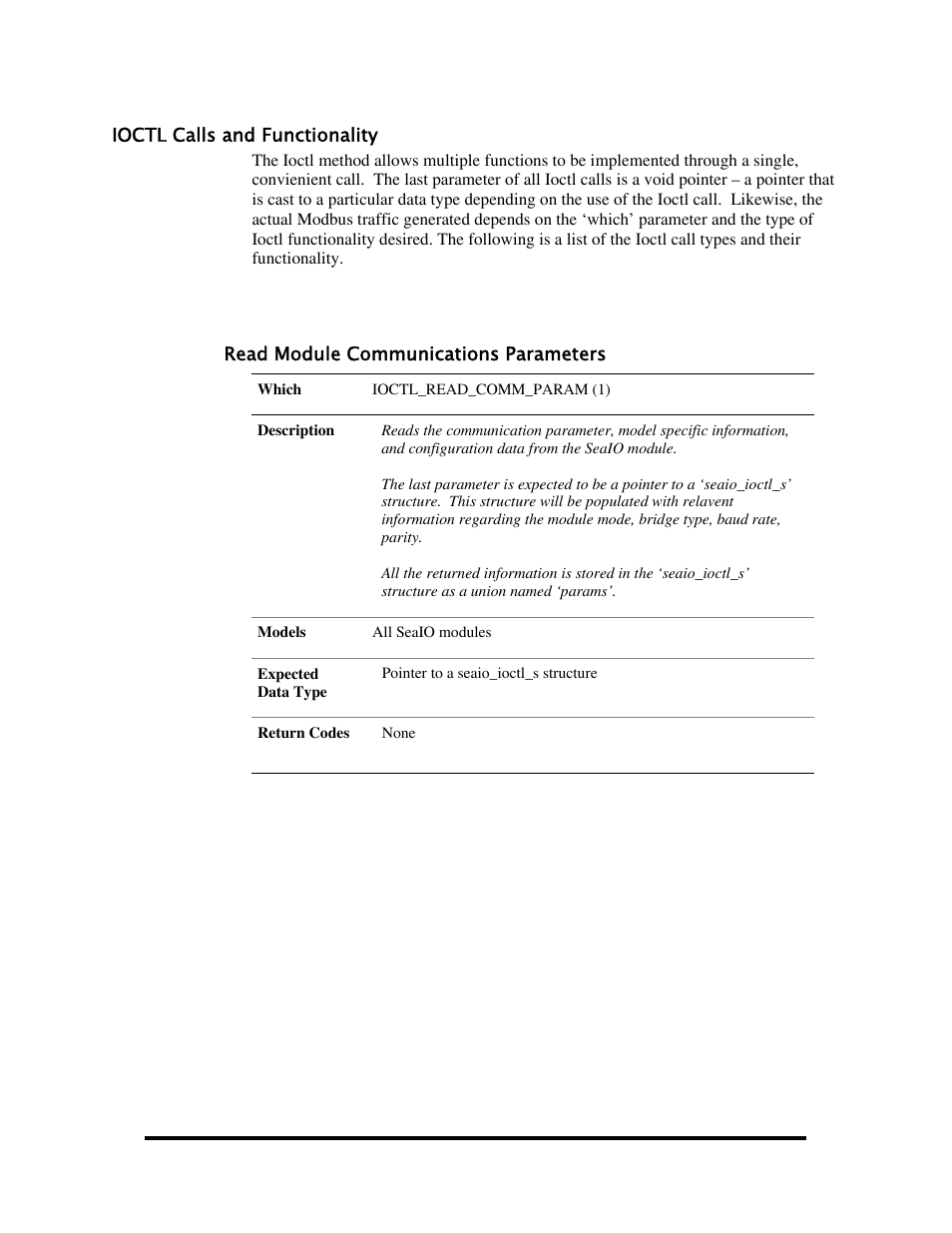 Ioctl calls and functionality | Impulse 463E User Manual | Page 76 / 109