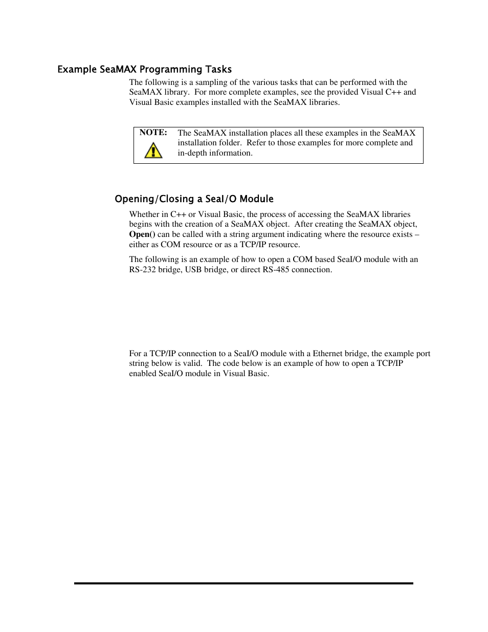 Example seamax programming tasks | Impulse 463E User Manual | Page 85 / 109