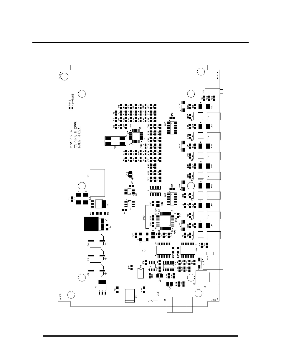 Appendix c – silk screen – seai/o-270u pcb | Impulse 270U User Manual | Page 14 / 16
