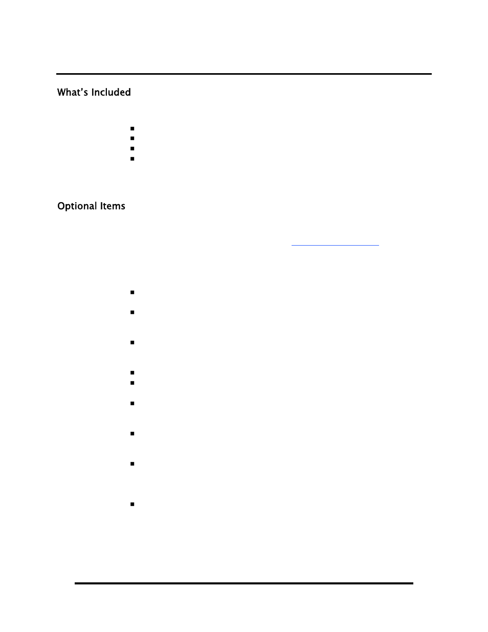 Before you get started, Ncluded, Ptional | Tems | Impulse 2113 User Manual | Page 4 / 25