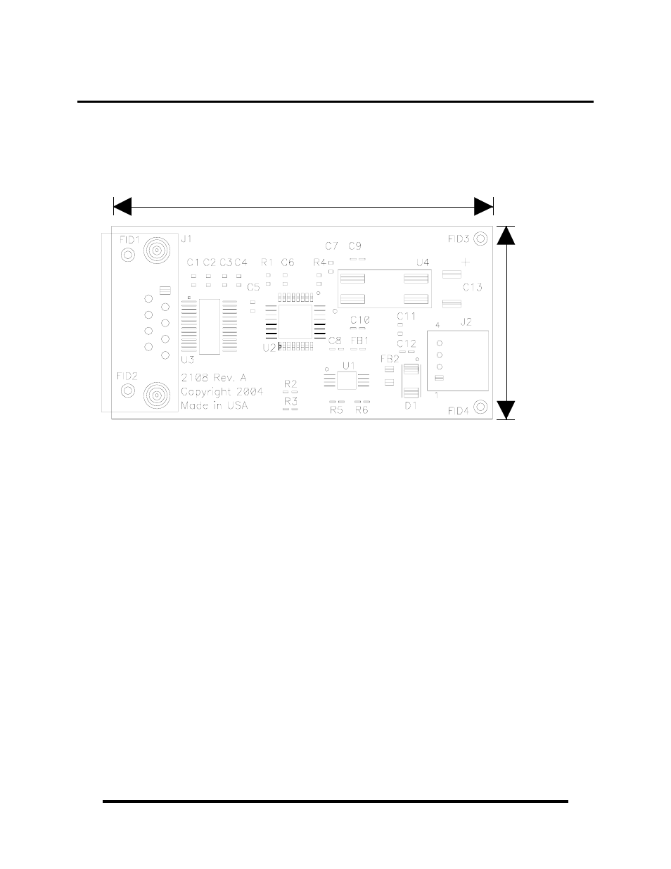 Appendix e – silk screen – 2108 pcb, Appendix f - compliance notices | Impulse 2208 User Manual | Page 13 / 15