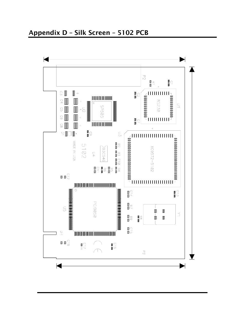 Appendix d – silk screen – 5102 pcb | Impulse 5102 User Manual | Page 16 / 18