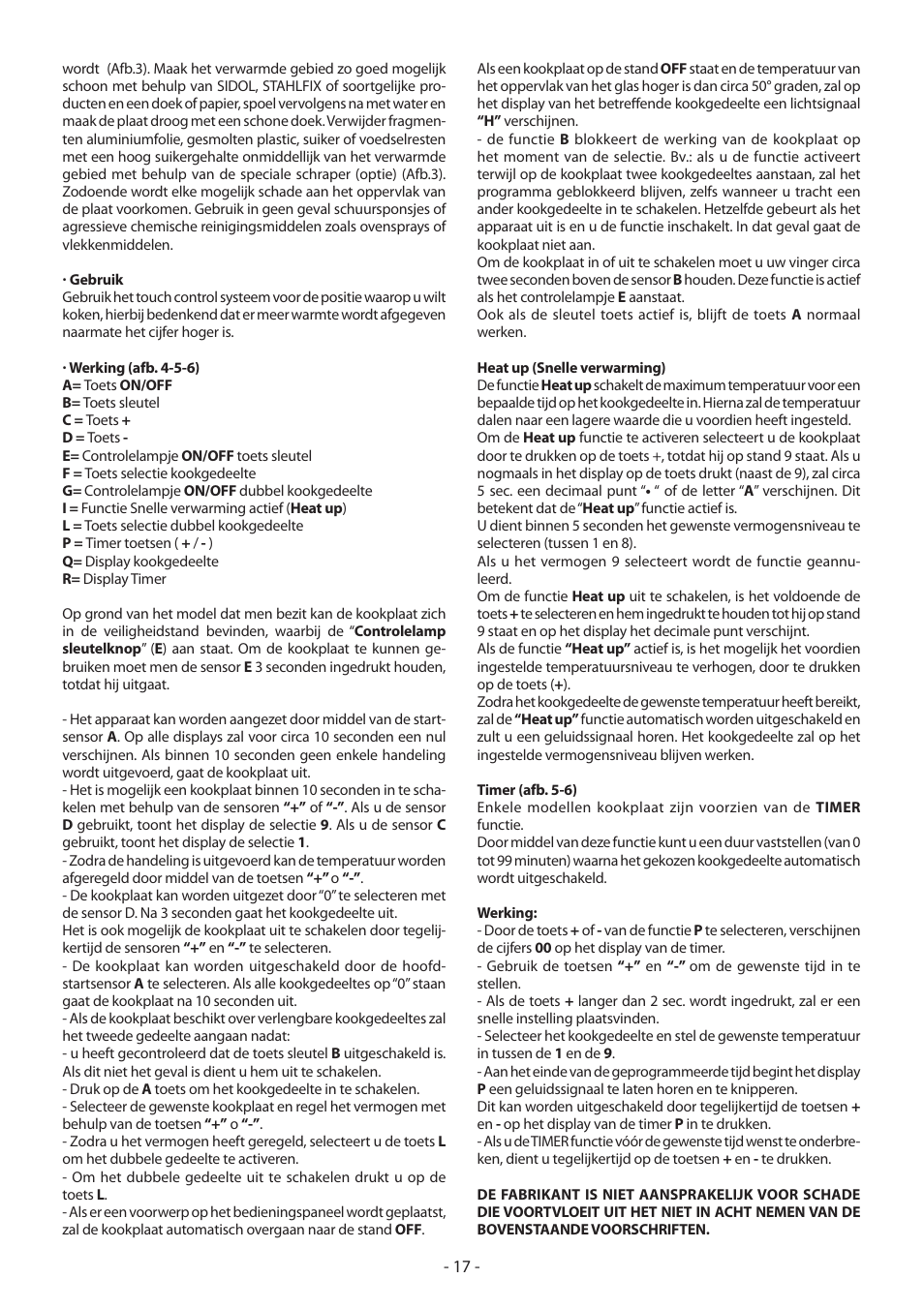 KORTING HK4103B User Manual | Page 17 / 44