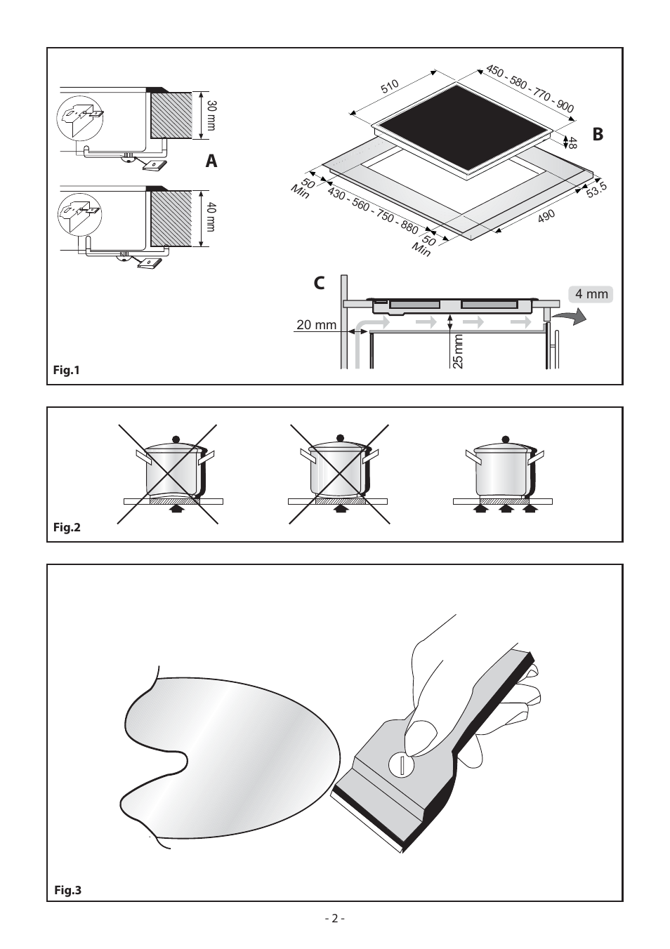 Ab c | KORTING HK4103B User Manual | Page 2 / 44