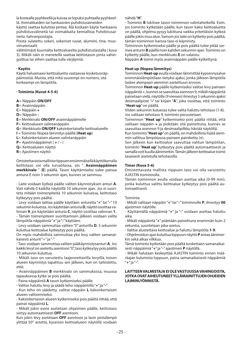 KORTING HK4103B User Manual | Page 25 / 44