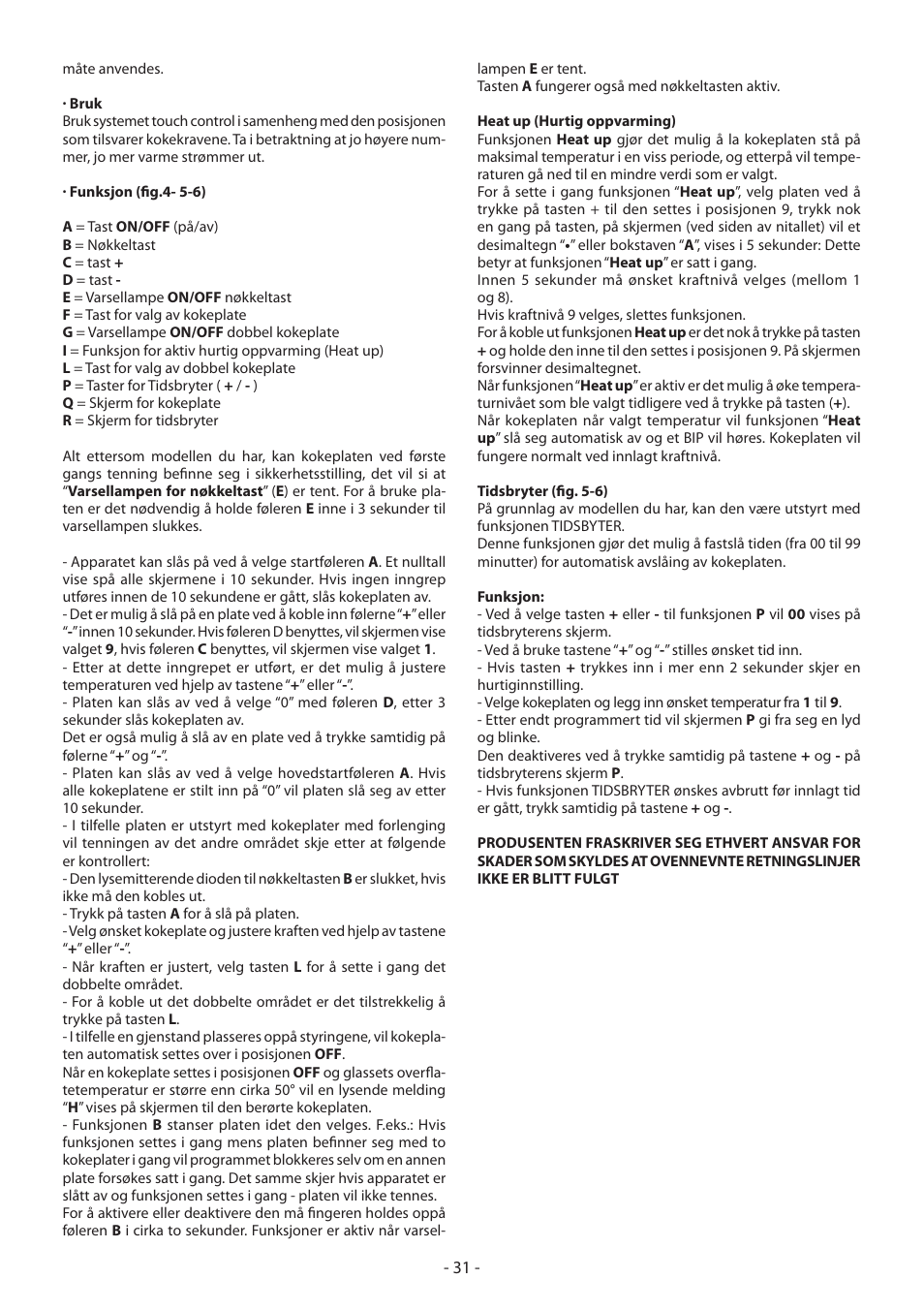 KORTING HK4103B User Manual | Page 31 / 44