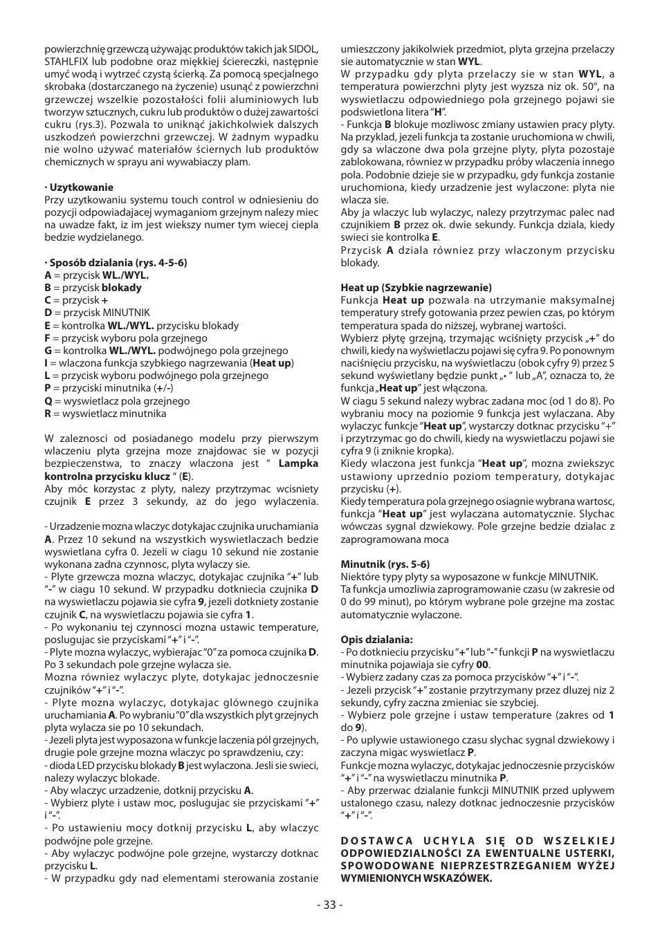 KORTING HK4103B User Manual | Page 33 / 44